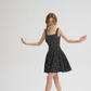 French Retro Floral Sling Dress Sleeveless Short Skirt R2802