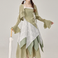 Beautiful irregular green suspender dress popular women's clothing this year R1927