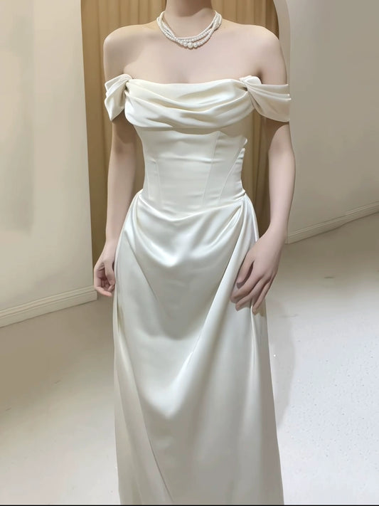 Elegant Evening Gowns Off Shoulder Long Prom Dress     S7215
