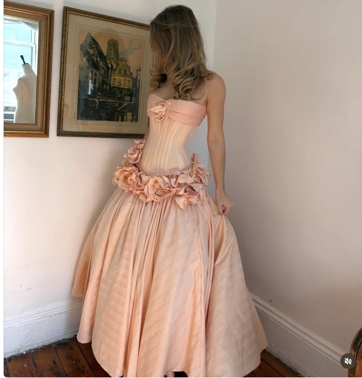 Girlish Pleated Chiffon Puffy Prom Gown Blush Pink Women's Corset Maxi Birthday Dress Evening Dress RS2959