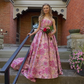 Refined Applique Women's Prom Gown Barbie Pink Waist Fitted Maxi Evening Dress Birthday Dress — Fall Outfit 2026 New  RS3266