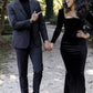 Black Simple Long Party Formal Prom Dresses for Girls     S2252