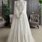 White wedding dress Long prom dress Evening Party Dress    S1183