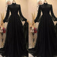 Black Long prom dress Evening Party Dress    S1182