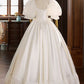 Cute White A-Line Jewel Midi Women Dress Casual Dress Birthday Dress RS097