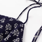 French pure floral suspender dress 2025 new holiday short skirt R2588