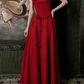 Burgundy Elegant Prom Dress ,Applique Bodycon Maxi Evening Dress RS1214