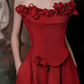 Burgundy Elegant Prom Dress ,Applique Bodycon Maxi Evening Dress RS1214
