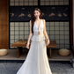 Fairy's complete outfit: strappy v-neck lace vest skirt two-piece set R1738