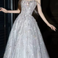 Gorgeous Ivory Beaded Celebrity Dress ,Glitter Corset Maxi Evening Dress RS1234