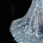 Blue sequined sleeveless slim waist hip fishtail sexy long skirt, prom dress R5660