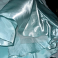 Light blue strapless, fitted waist, tiered skirt, long ball gown R6894