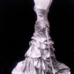 Silver-gray one-shoulder fitted waist long ball gown R8682