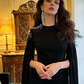 Black fitted, sexy long ball gown R8618