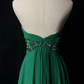 Green tube top pleated high waist sexy skirt homecoming dress R4963