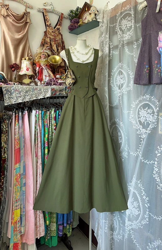 Army Green Strapless Waist Slim Fit A-Line Maxi Ball Gown R6135