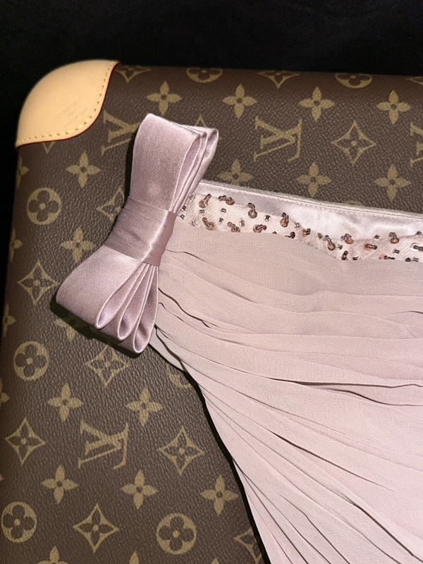 Light purple one-shoulder fitted waist bodycon short prom dress R6974