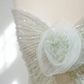 Light green halter-neck fitted midi ball gown R8460