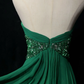 Green tube top pleated high waist sexy skirt homecoming dress R4963