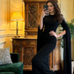 Black fitted, sexy long ball gown R8618