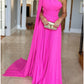 A-Line Evening Gown Elegant Dress Formal Sweep / Brush Train Sleeveless One Shoulder Chiffon with Pleats Ruched     S4952