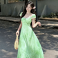 Charming pink slim waist long skirt homecoming dress R3233