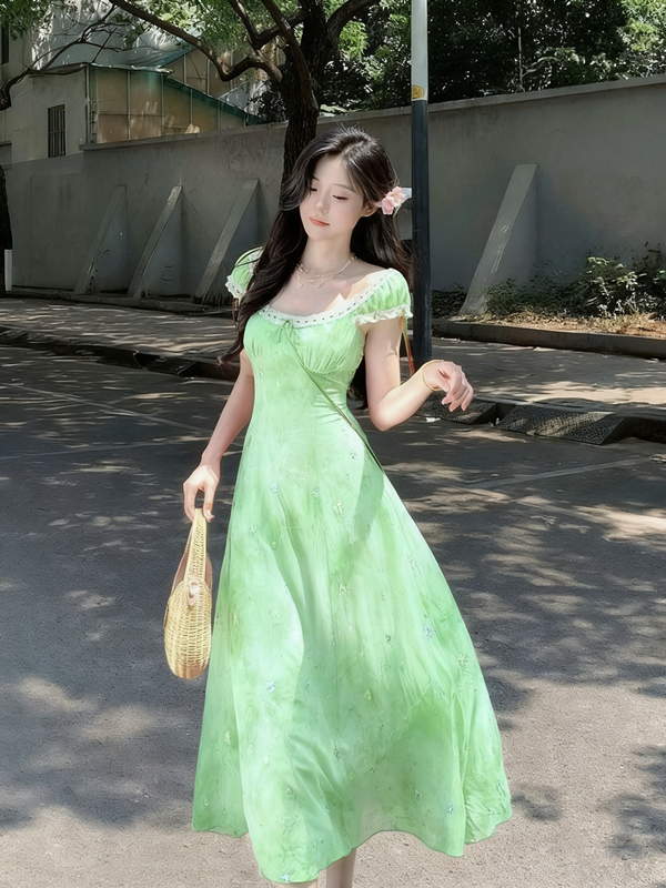 Charming pink slim waist long skirt homecoming dress R3233