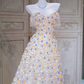 Apricot Off-the-shoulder Floral Waist Slim Fit A-line Long Ball Gown Bridal Gown R5857