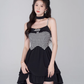 Pure desire little fragrance style suspender dress black sweet princess dress R4113