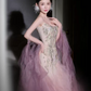 Romantic Pink Prom Dress ,Tulle Bodycon Maxi Evening Dress RS1249
