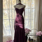 French Chic Mermaid Spaghetti Straps Long Women Dress with Paillette Evening Dress Prom Dress RS108