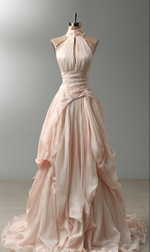 Sweet Elegant Prom Gown ,Chiffon Maxi Evening Dress Birthday Dress RS1280