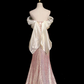 Elegant Pink Sequins Prom Gown , Glitter Maxi Evening Dress RS1319