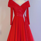 Elegant Red Prom Gown , Sequins Chiffon Maxi Evening Dress RS1321