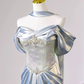 Elegant Ivory Prom Gown , Silky Satin Beaded Maxi Evening Dress RS1330