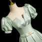 Elegant MInt Green Prom Gown , Pretty Satin Silky Maxi Evening Dress RS1337
