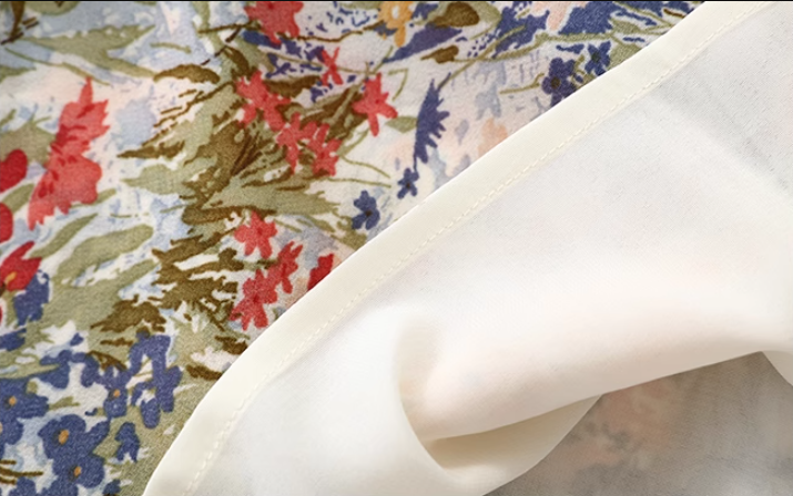 French long floral 2025 new sling slim fit dress R2638