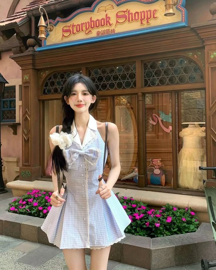 Light blue halter neck slim waist A-line short skirt homecoming dress R3247