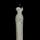 Silver sequined strapless waist-cinching bodycon sexy and elegant ball gown R8105