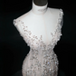 White suspenders waist hip sexy dress skirt, prom dress R5625