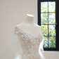 Off-white strapless fitted long ball gown, bridal dress R8527