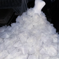 White strapless fitted waist ball gown/bridal dress R8713