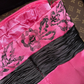 Rose pink strapless fitted waist bodycon sexy long ball gown R6935