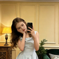 Light blue sleeveless fitted long ball gown R8832