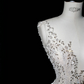 White suspenders waist hip sexy dress skirt, prom dress R5625