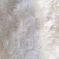 White suspenders three-dimensional flowers waist slimming short skirt homecoming dress R5045