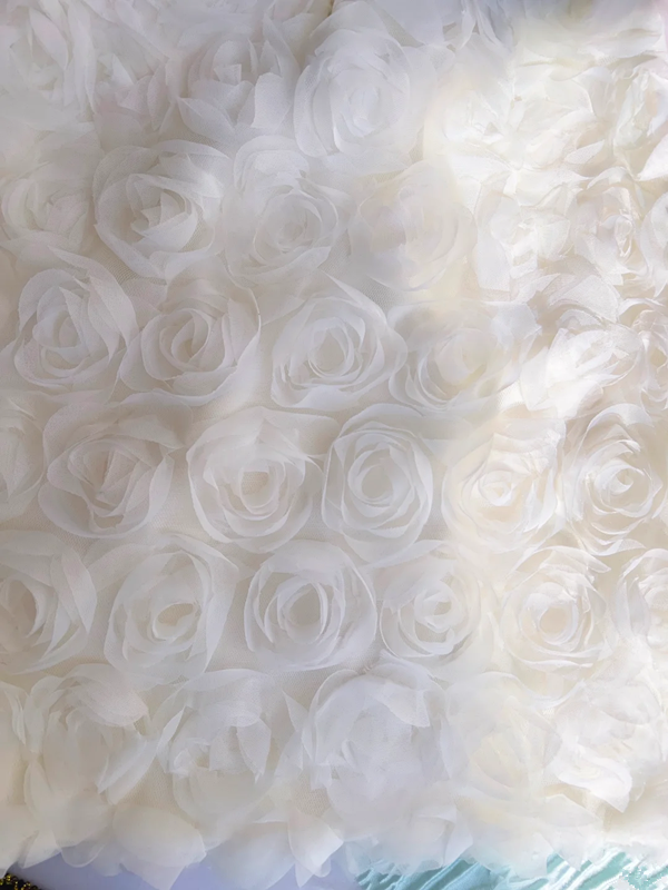 White suspenders three-dimensional flowers waist slimming short skirt homecoming dress R5045