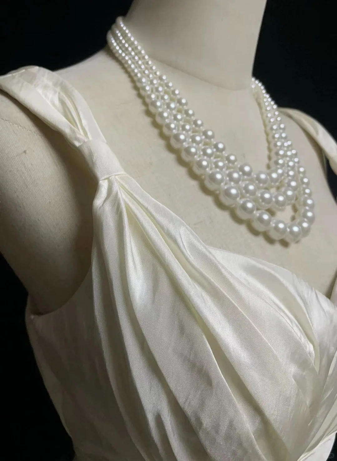 White suspenders sexy waist slim flower skirt mid-length skirt homecoming dress R4964