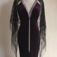 Deep purple halter-neck fitted bodycon long ball gown R6775
