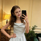Light blue sleeveless fitted long ball gown R8832